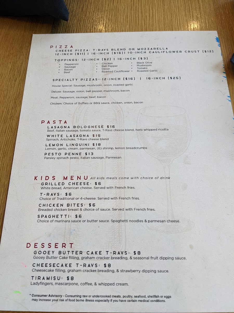 Menu T-Ravs Restaurant-5