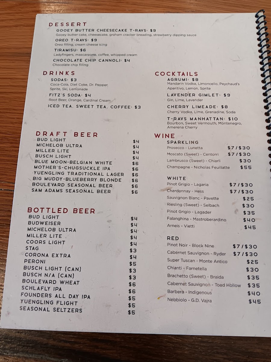 Menu T-Ravs Restaurant-6